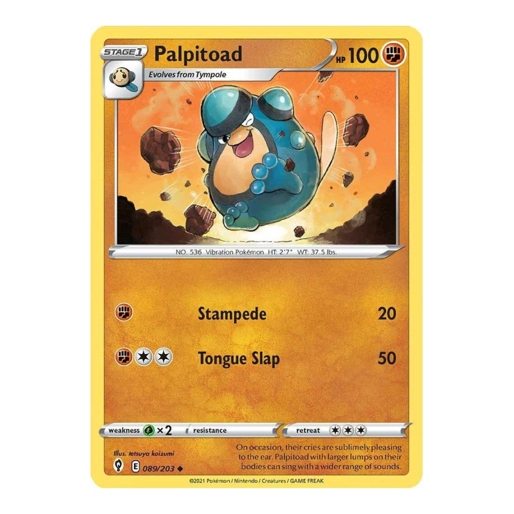 SWSH07: Evolving Skies (SWSH07) - Palpitoad (#089/203) (Near Mint)