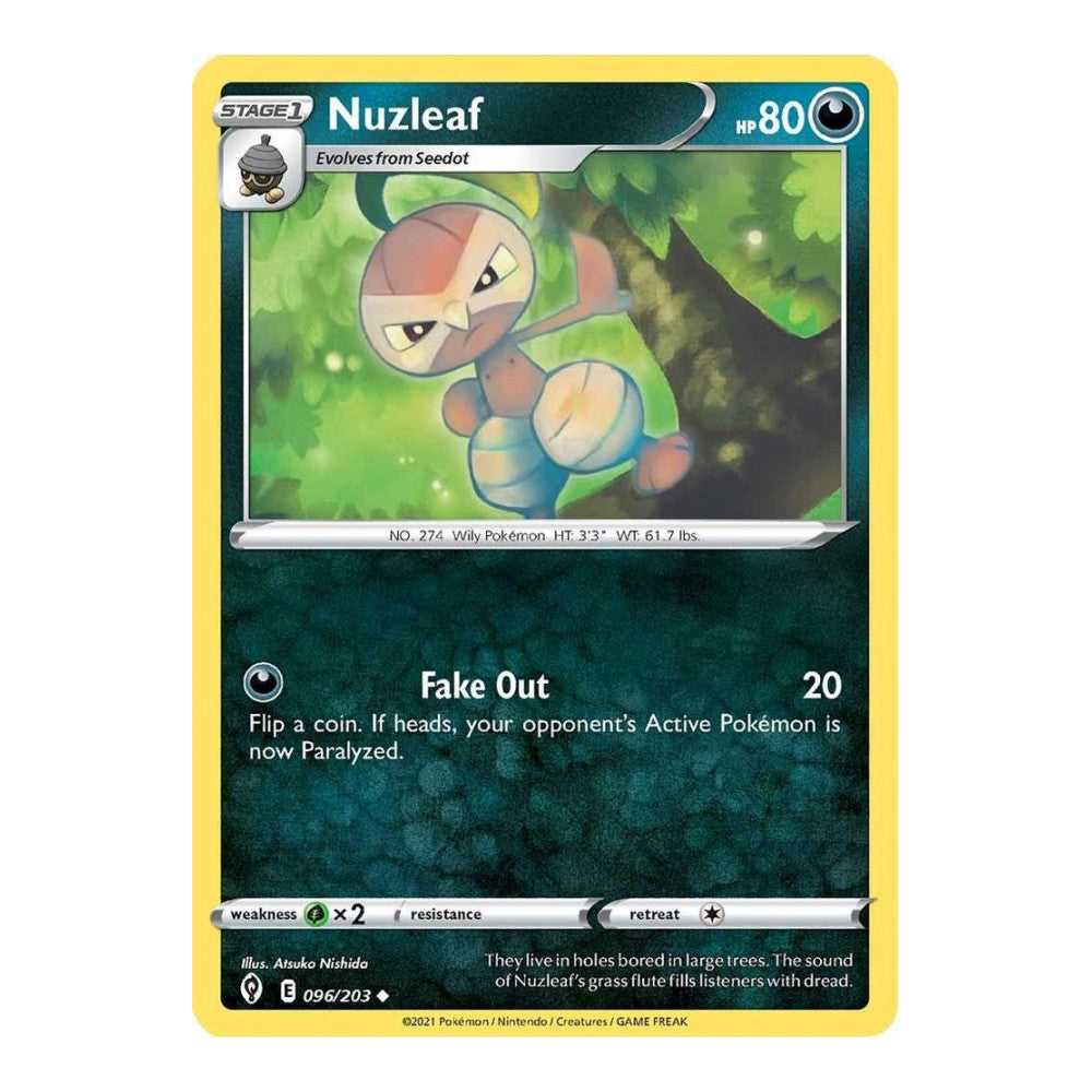 SWSH07: Evolving Skies (SWSH07) - Nuzleaf (#096/203) (Near Mint)
