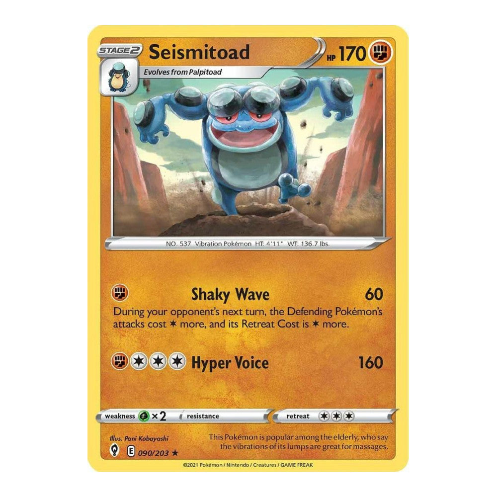 SWSH07: Evolving Skies (SWSH07) - Seismitoad (#090/203) (Near Mint)