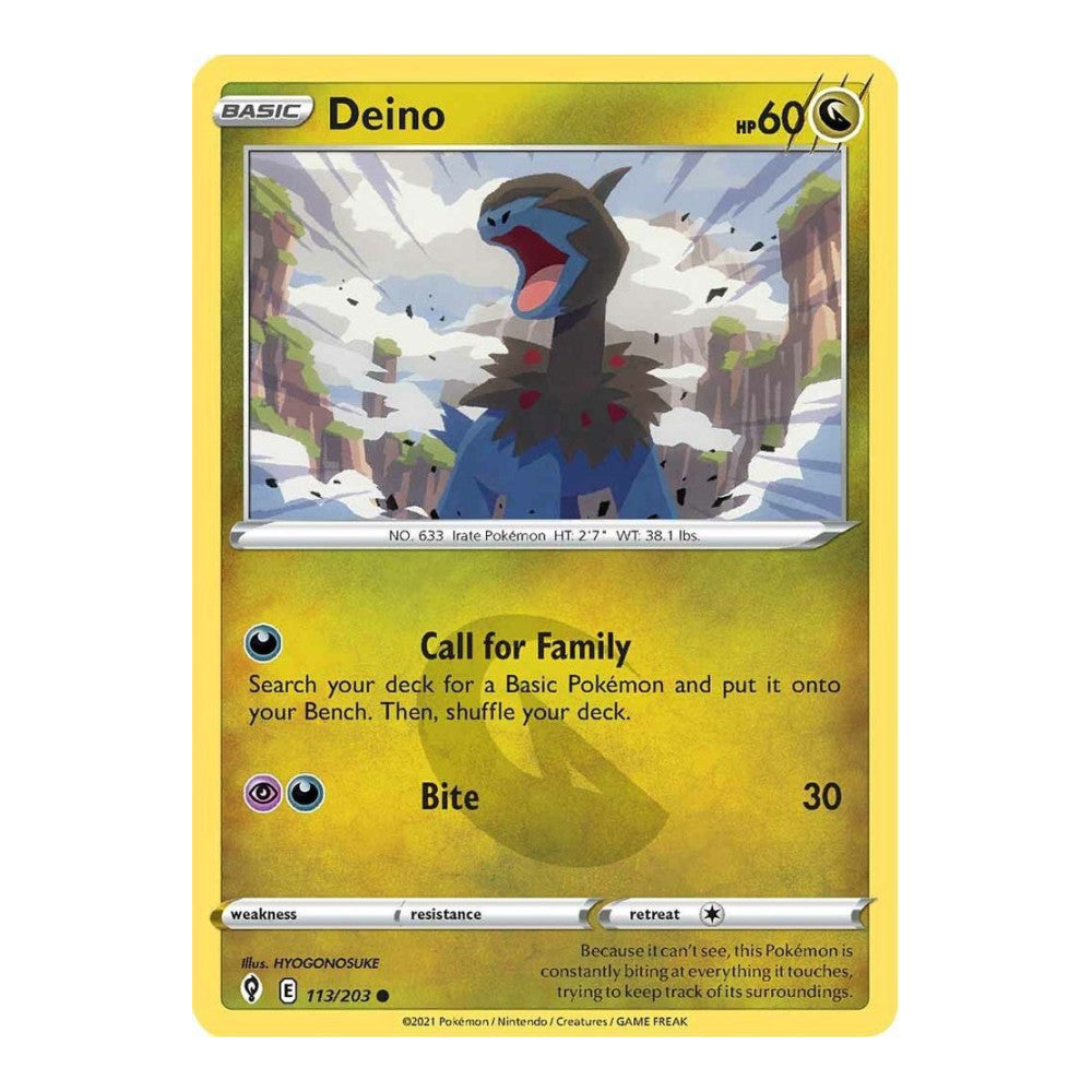 SWSH07: Evolving Skies (SWSH07) - Deino (#113/203) (Near Mint)