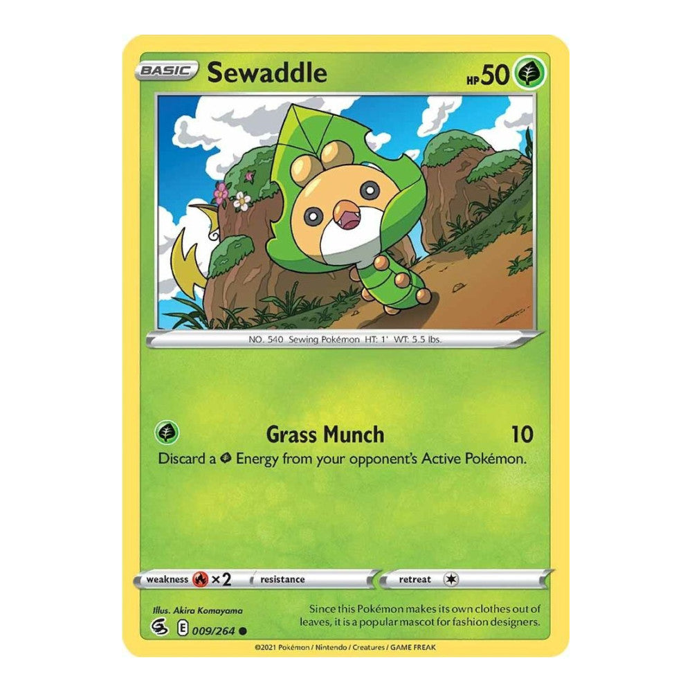 SWSH08: Fusion Strike (SWSH08) - Sewaddle (#009/264) (Near Mint)
