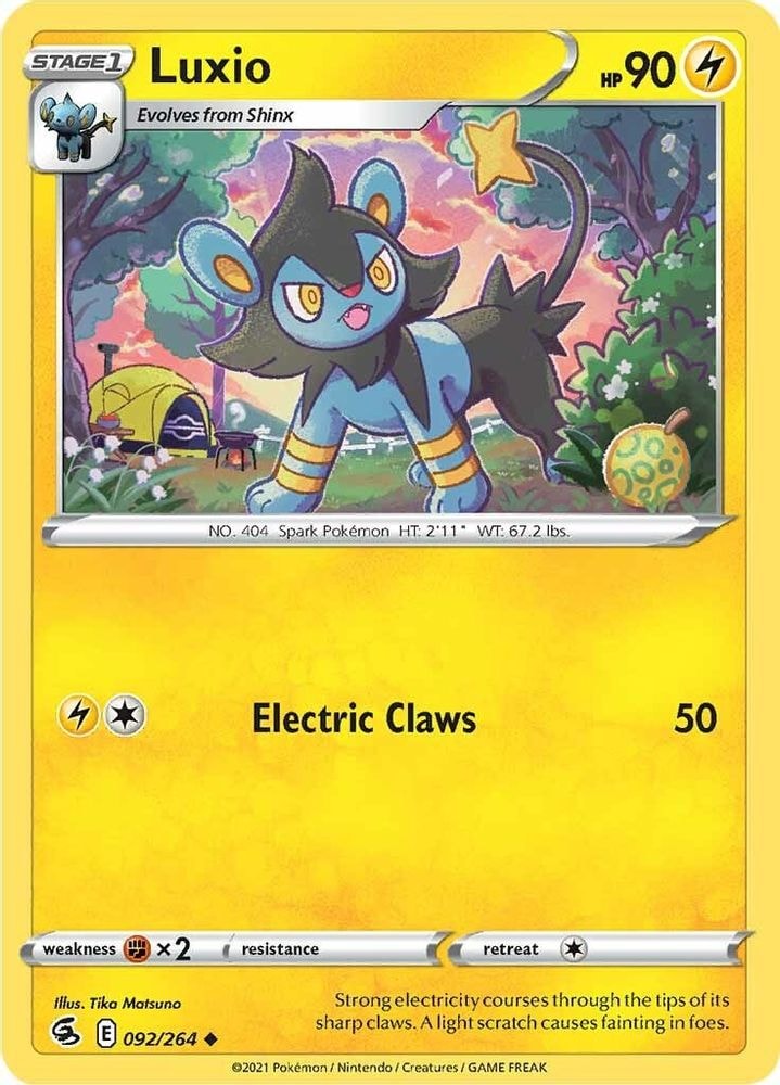 SWSH08: Fusion Strike (SWSH08) - Luxio (#092/264, Uncommon) ()