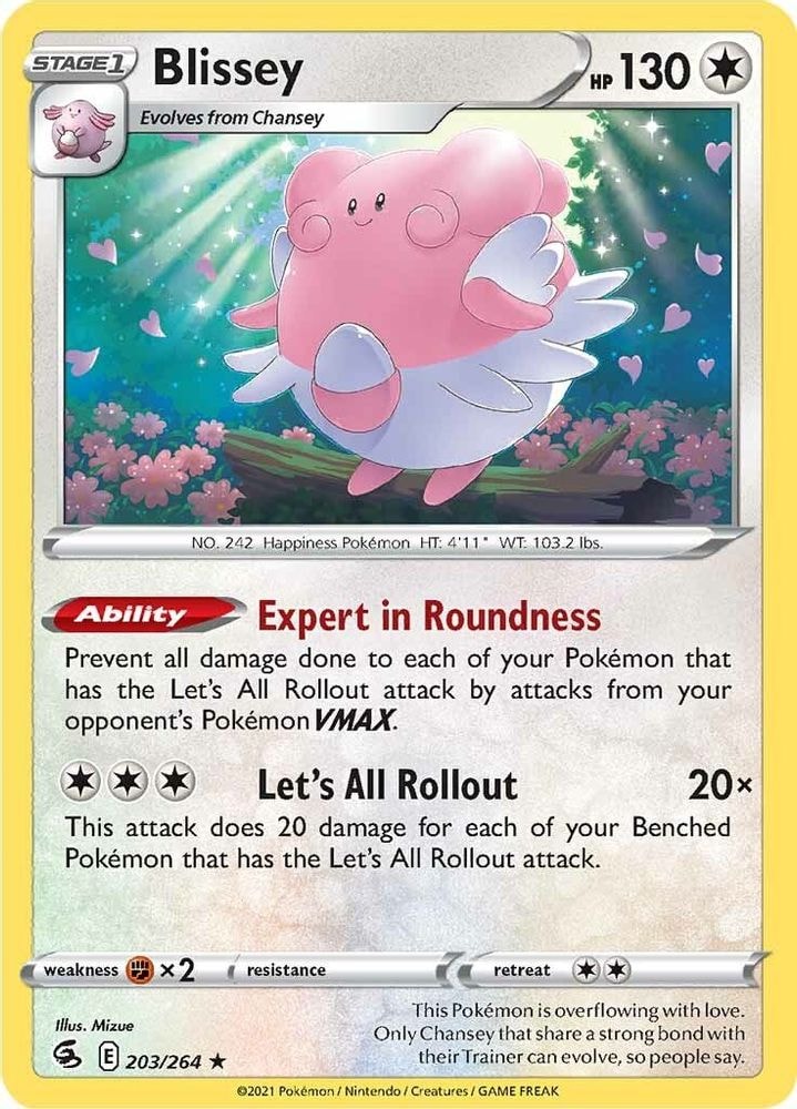 SWSH08: Fusion Strike (SWSH08) - Blissey (#203/264, Rare) ()