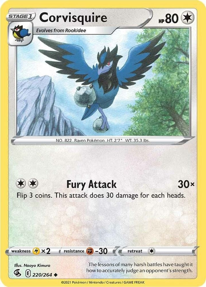 SWSH08: Fusion Strike (SWSH08) - Corvisquire (#220/264, Uncommon) ()