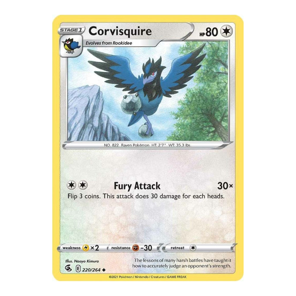 SWSH08: Fusion Strike (SWSH08) - Corvisquire (#220/264) (Near Mint)