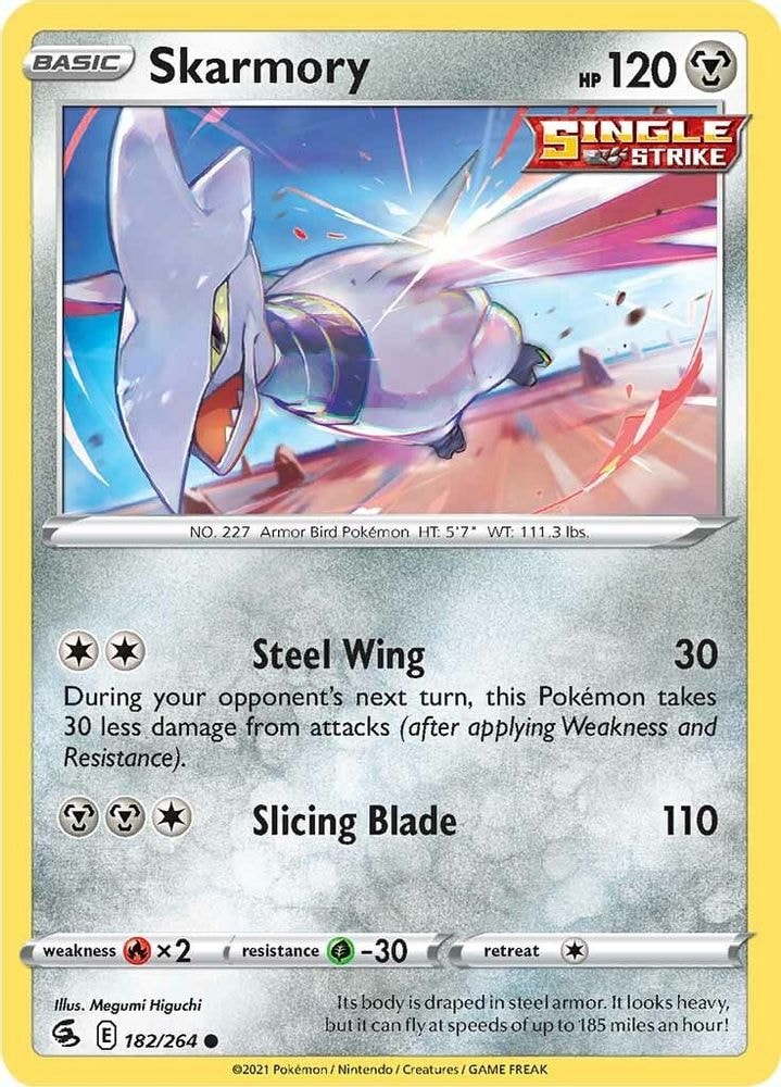 SWSH08: Fusion Strike (SWSH08) - Skarmory (#182/264, Common) ()