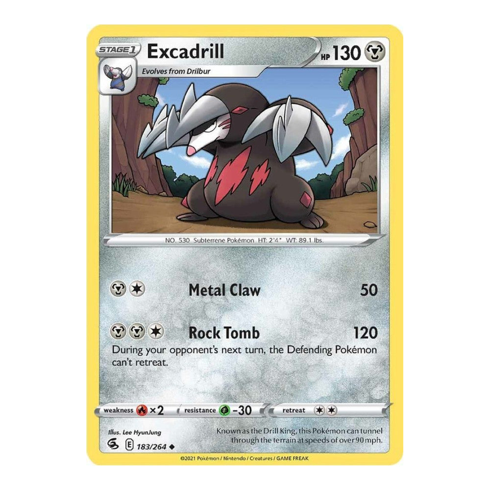 SWSH08: Fusion Strike (SWSH08) - Excadrill (#183/264) (Near Mint)