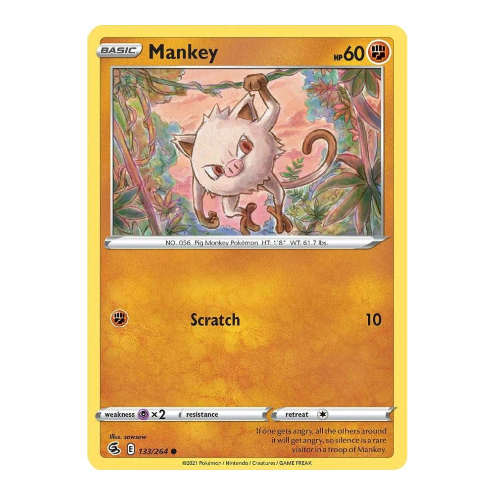 SWSH08: Fusion Strike (SWSH08) - Mankey (#133/264) (Near Mint)