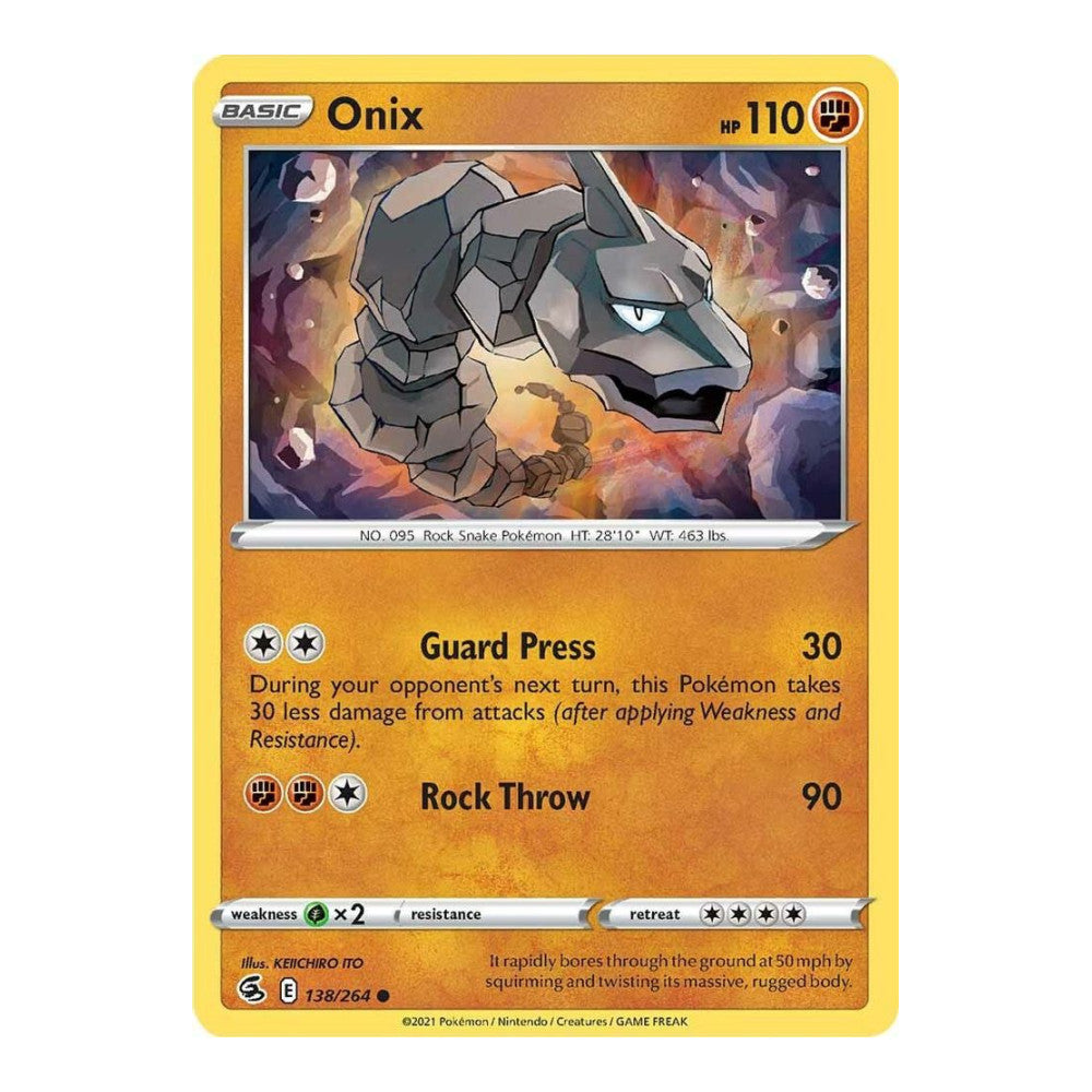 SWSH08: Fusion Strike (SWSH08) - Onix (#138/264) (Near Mint)