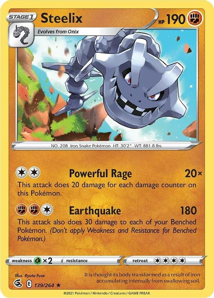 SWSH08: Fusion Strike (SWSH08) - Steelix (#139/264, Holo Rare) ()