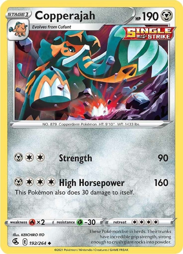 SWSH08: Fusion Strike (SWSH08) - Copperajah (#192/264, Uncommon) ()