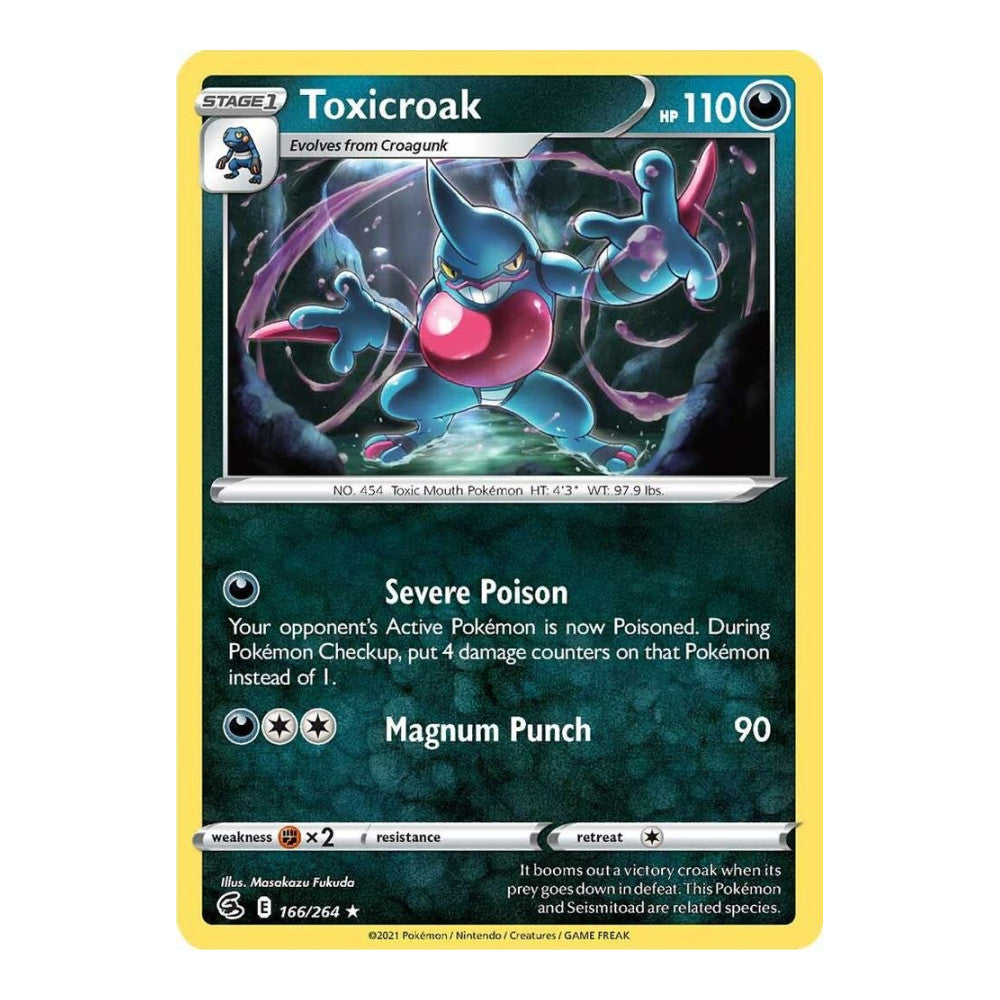 SWSH08: Fusion Strike (SWSH08) - Toxicroak (#166/264) (Near Mint)