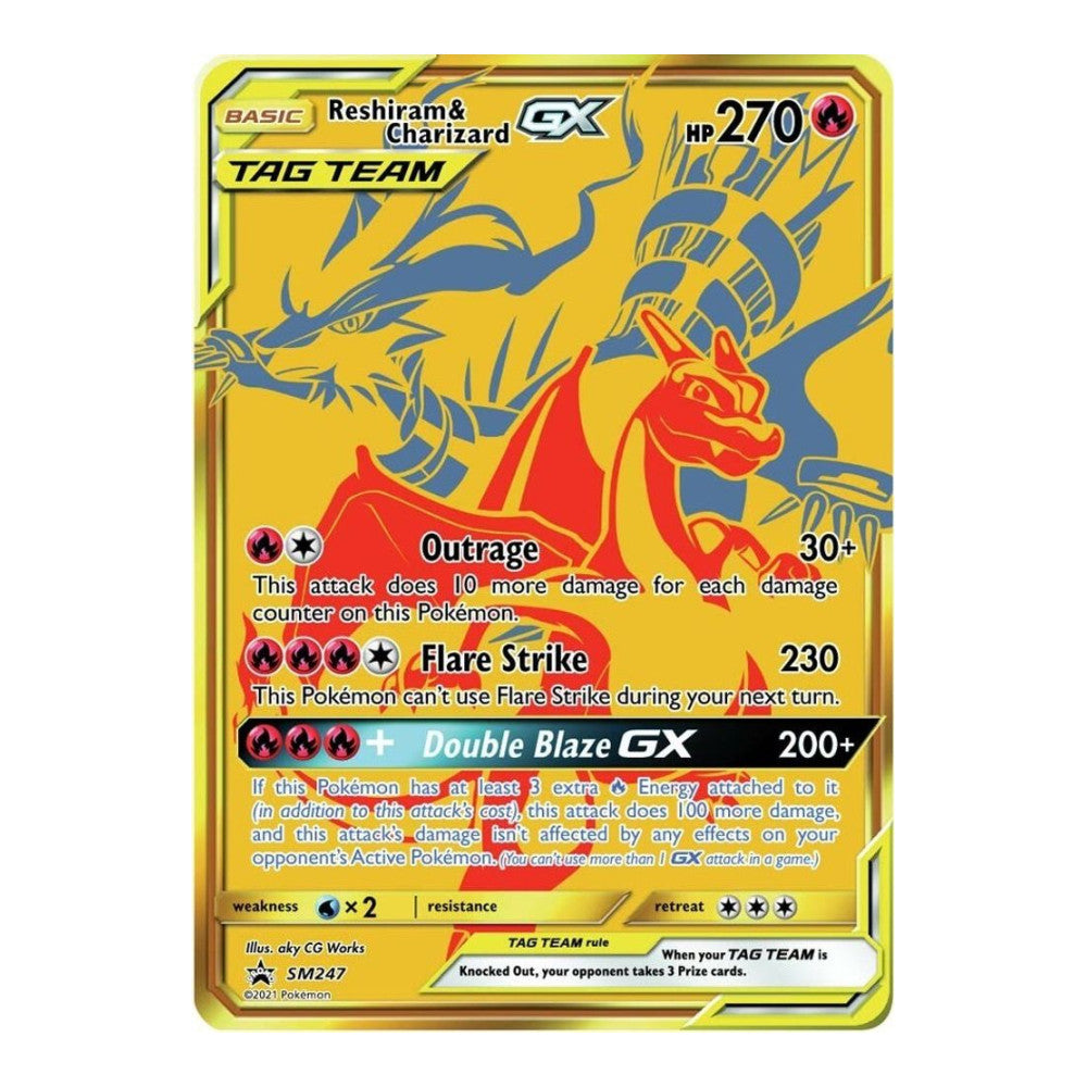 SM Promos (SMP) - Reshiram & Charizard GX - SM247 (#SM247) (Near Mint)