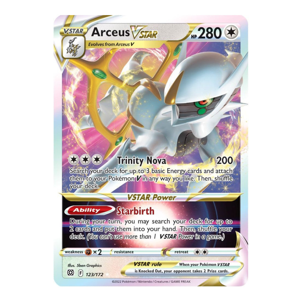 SWSH09: Brilliant Stars (SWSH09) - Arceus VSTAR (#123/172) (Near Mint)