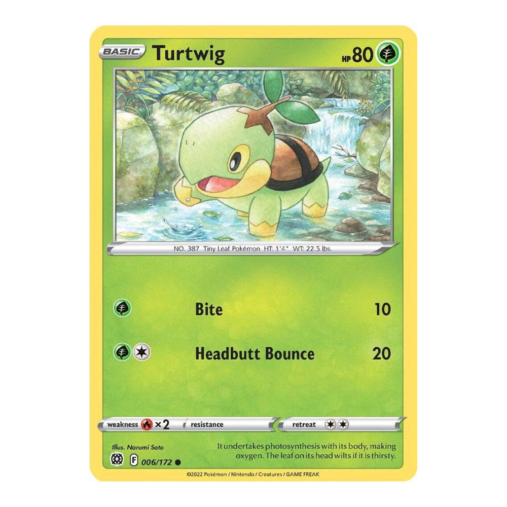 SWSH09: Brilliant Stars (SWSH09) - Turtwig (#006/172) (Near Mint)