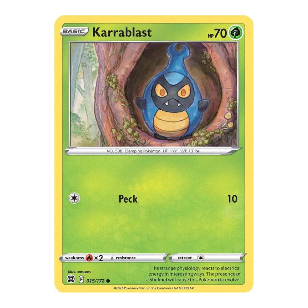 SWSH09: Brilliant Stars (SWSH09) - Karrablast (#015/172) (Near Mint)
