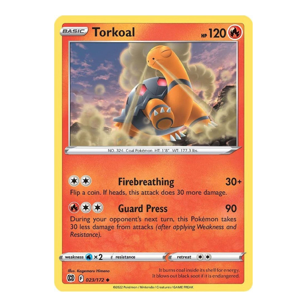 SWSH09: Brilliant Stars (SWSH09) - Torkoal (#023/172) (Near Mint)
