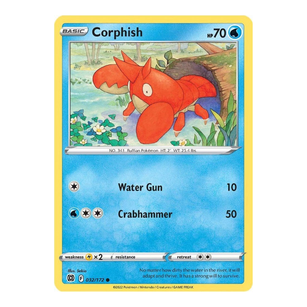 SWSH09: Brilliant Stars (SWSH09) - Corphish (#032/172) (Near Mint)
