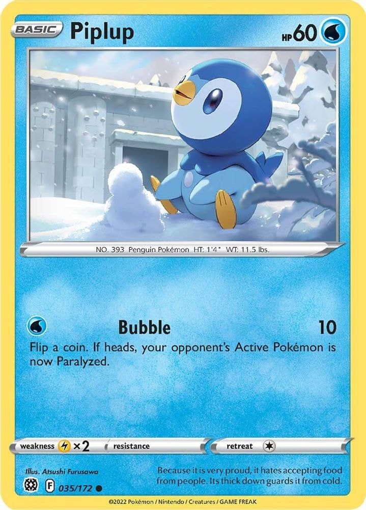 SWSH09: Brilliant Stars (SWSH09) - Piplup (#035/172, Common) ()