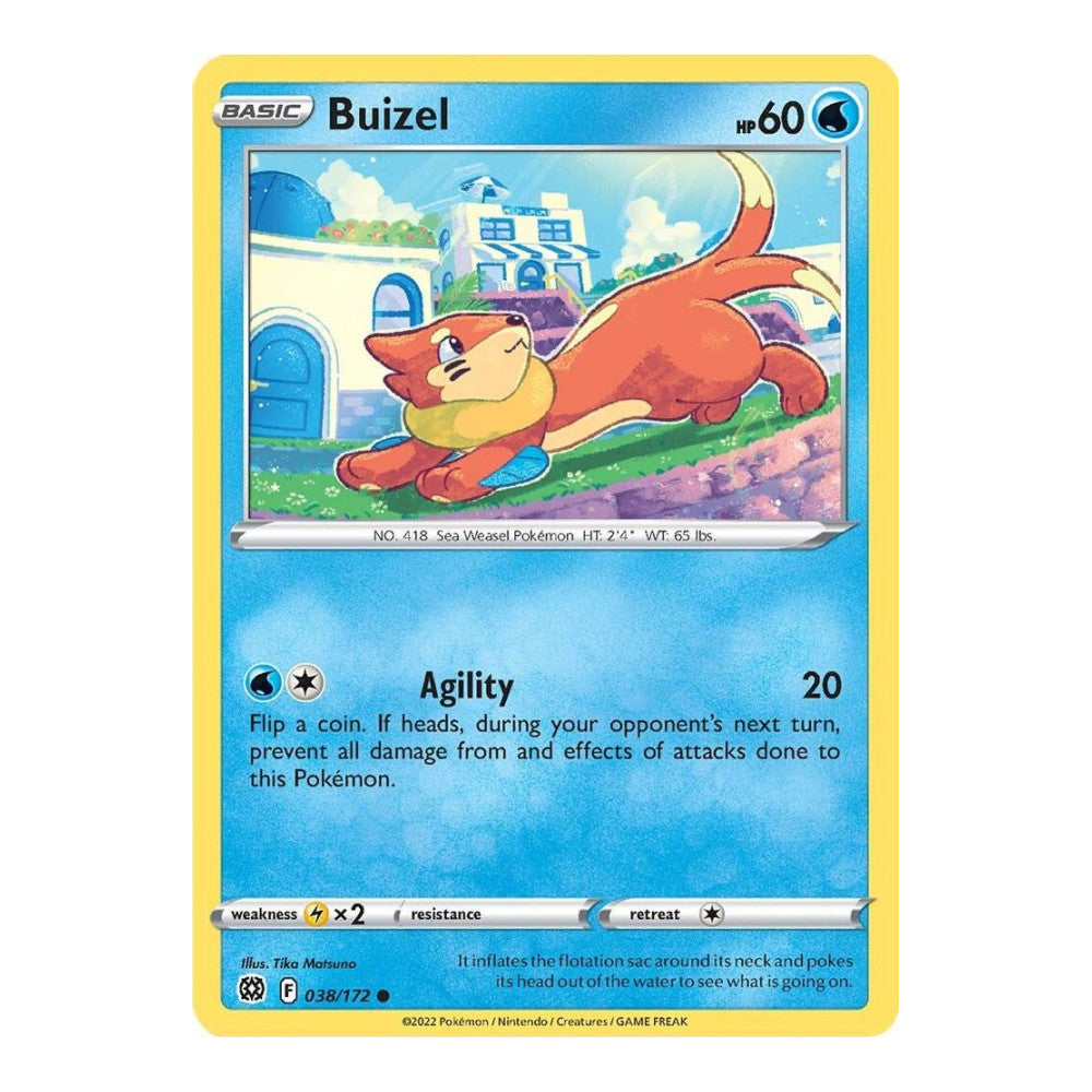 SWSH09: Brilliant Stars (SWSH09) - Buizel (#038/172) (Near Mint)