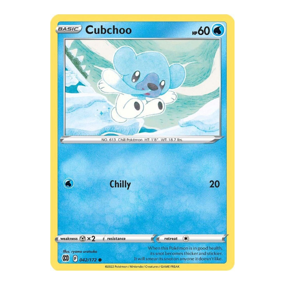 SWSH09: Brilliant Stars (SWSH09) - Cubchoo (#042/172) (Near Mint)