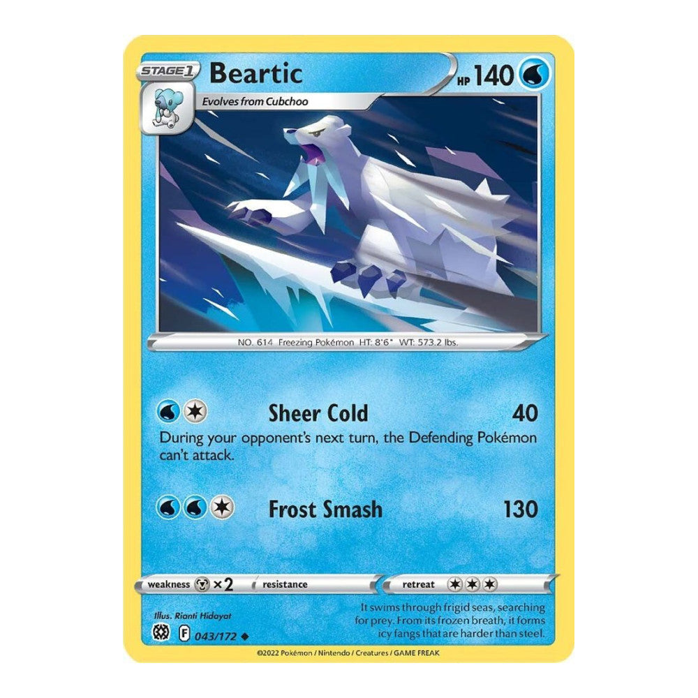 SWSH09: Brilliant Stars (SWSH09) - Beartic (#043/172) (Near Mint)