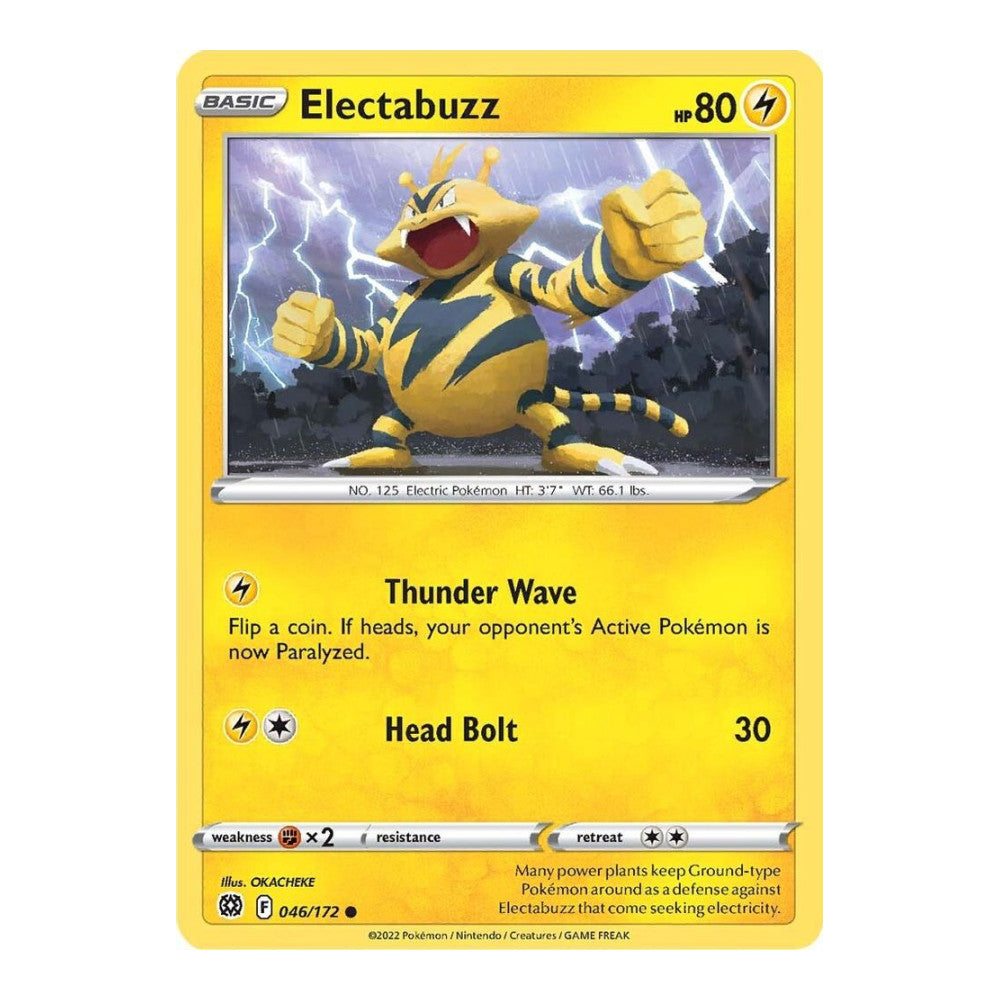 SWSH09: Brilliant Stars (SWSH09) - Electabuzz (#046/172) (Near Mint)