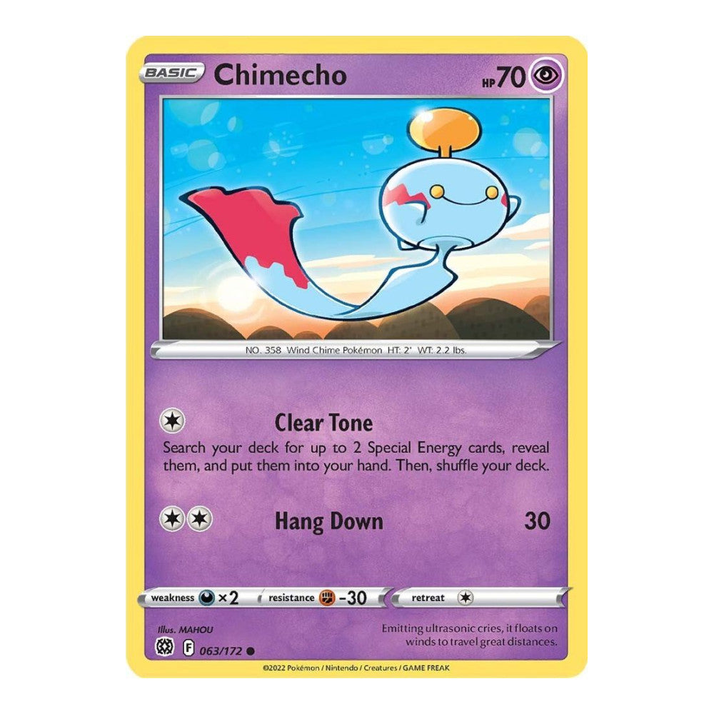 SWSH09: Brilliant Stars (SWSH09) - Chimecho (#063/172) (Near Mint)