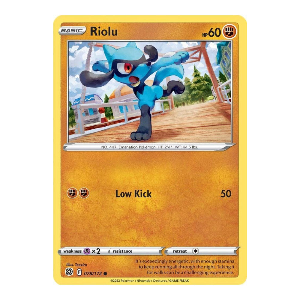 SWSH09: Brilliant Stars (SWSH09) - Riolu (#078/172) (Near Mint)