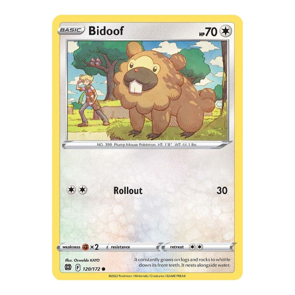SWSH09: Brilliant Stars (SWSH09) - Bidoof (#120/172) (Near Mint)