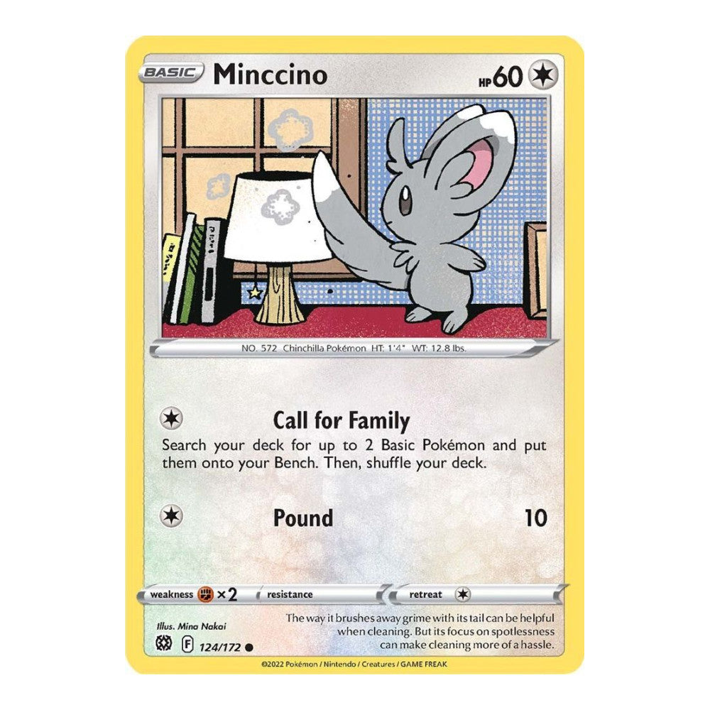 SWSH09: Brilliant Stars (SWSH09) - Minccino (#124/172) (Near Mint)