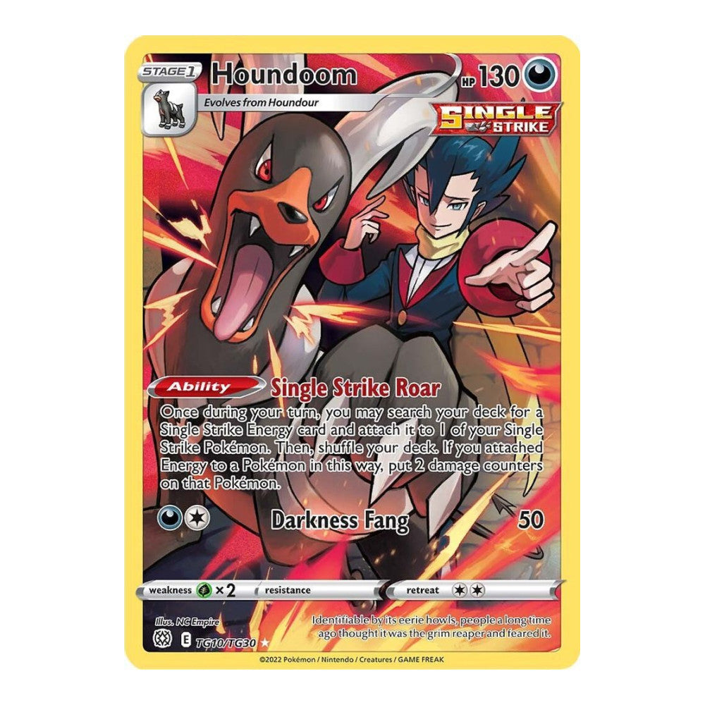 SWSH09: Brilliant Stars Trainer Gallery (SWSH09:TG) - Houndoom (#TG10/TG30) (Near Mint)