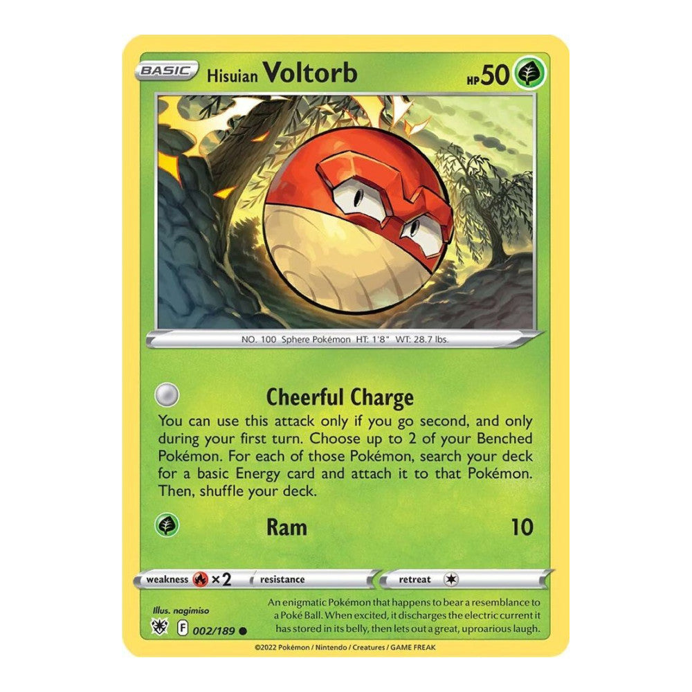 SWSH10: Astral Radiance (SWSH10) - Hisuian Voltorb (#002/189) (Near Mint)