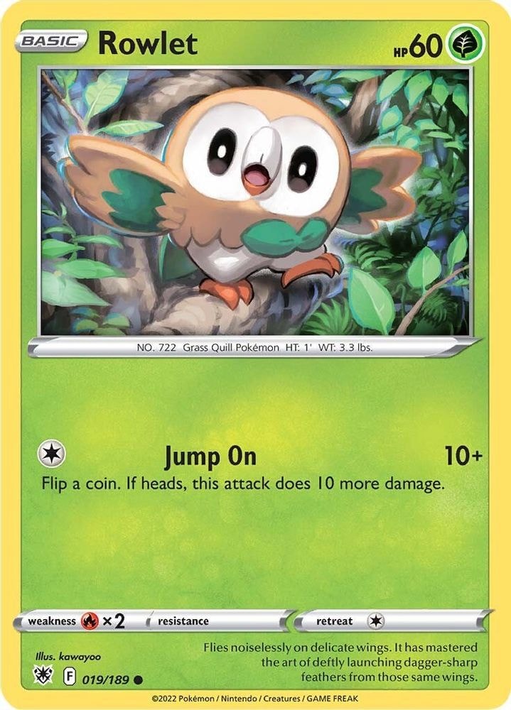 SWSH10: Astral Radiance (SWSH10) - Rowlet (#019/189, Common) ()