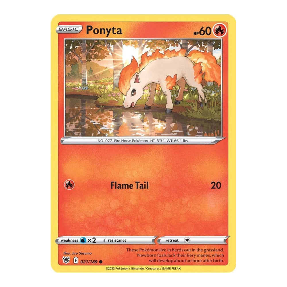 SWSH10: Astral Radiance (SWSH10) - Ponyta (#021/189) (Near Mint)