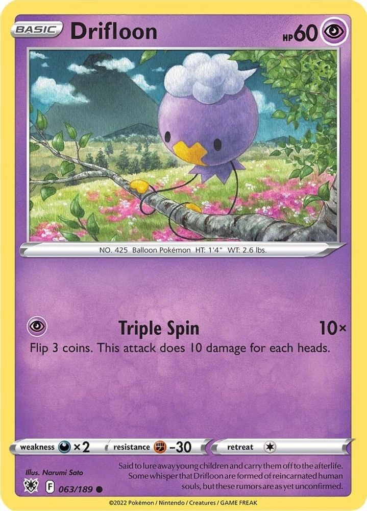 SWSH10: Astral Radiance (SWSH10) - Drifloon (#063/189, Common) ()