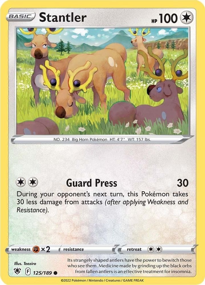 SWSH10: Astral Radiance (SWSH10) - Stantler (#125/189, Common) ()