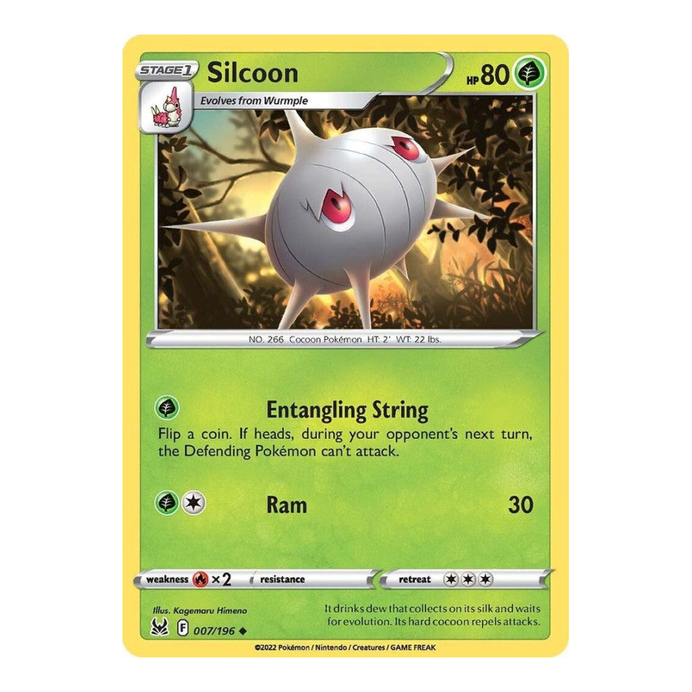 SWSH11: Lost Origin (SWSH11) - Silcoon (#007/196) (Near Mint)