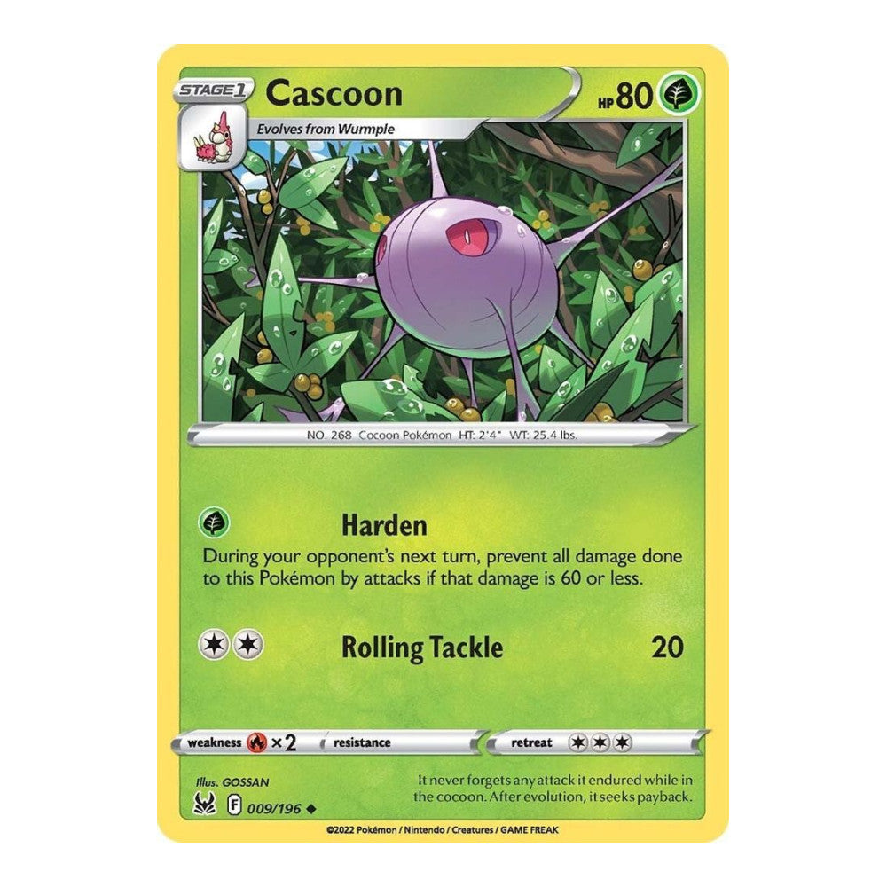 SWSH11: Lost Origin (SWSH11) - Cascoon (#009/196) (Near Mint)