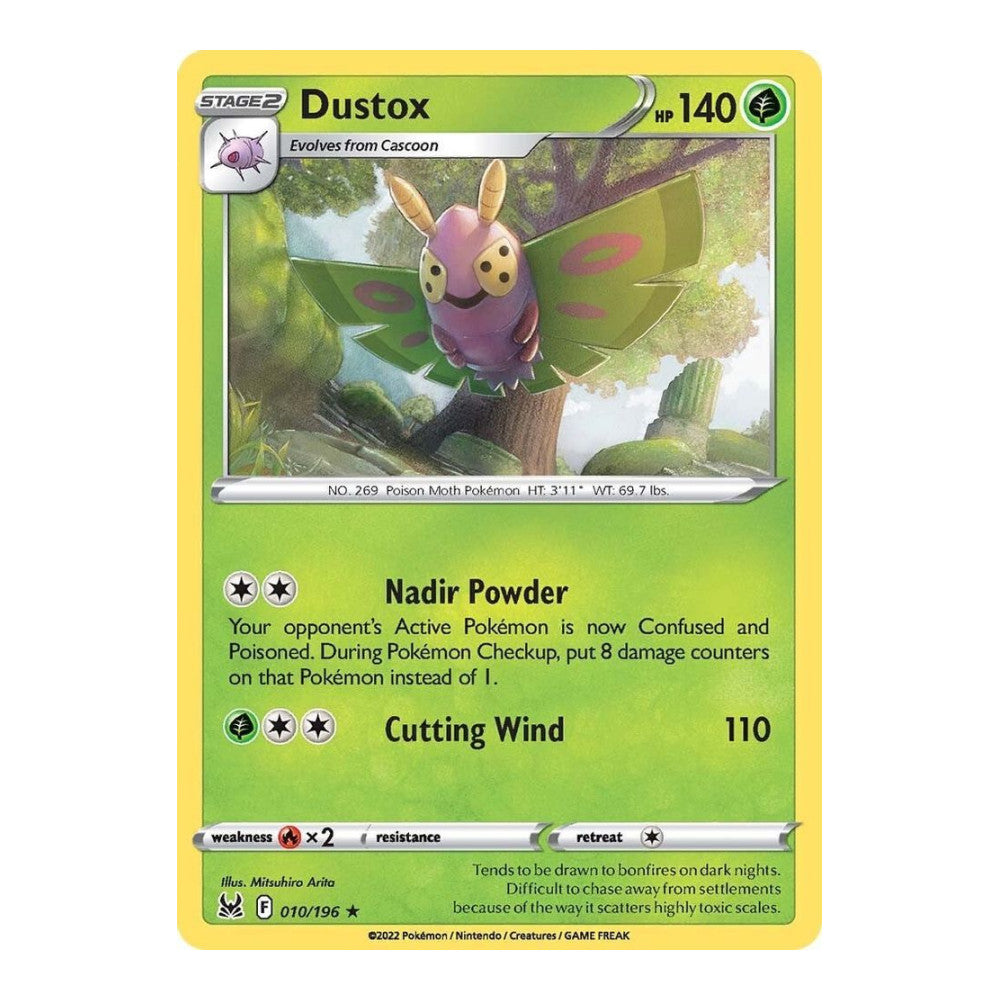 SWSH11: Lost Origin (SWSH11) - Dustox (#010/196) (Near Mint)