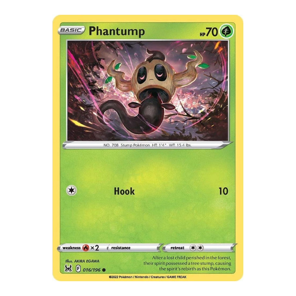 SWSH11: Lost Origin (SWSH11) - Phantump (#016/196) (Near Mint)