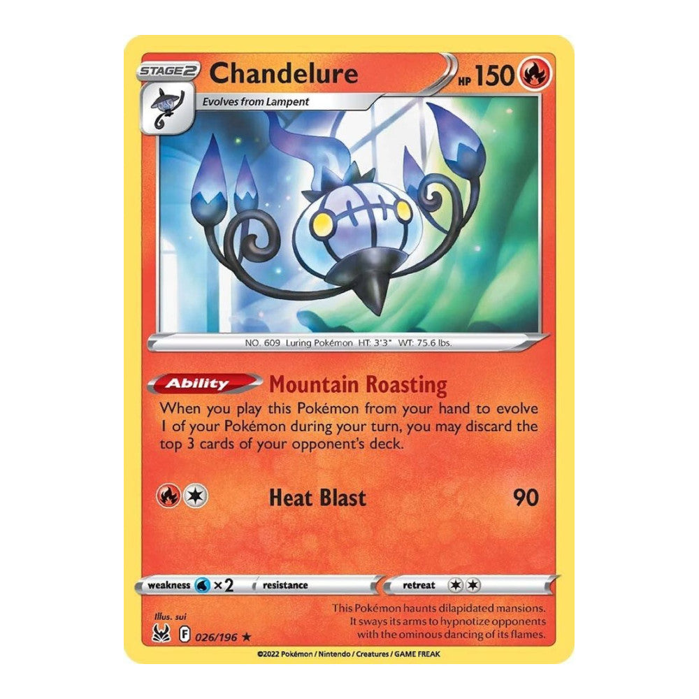 SWSH11: Lost Origin (SWSH11) - Chandelure (#026/196) (Near Mint)