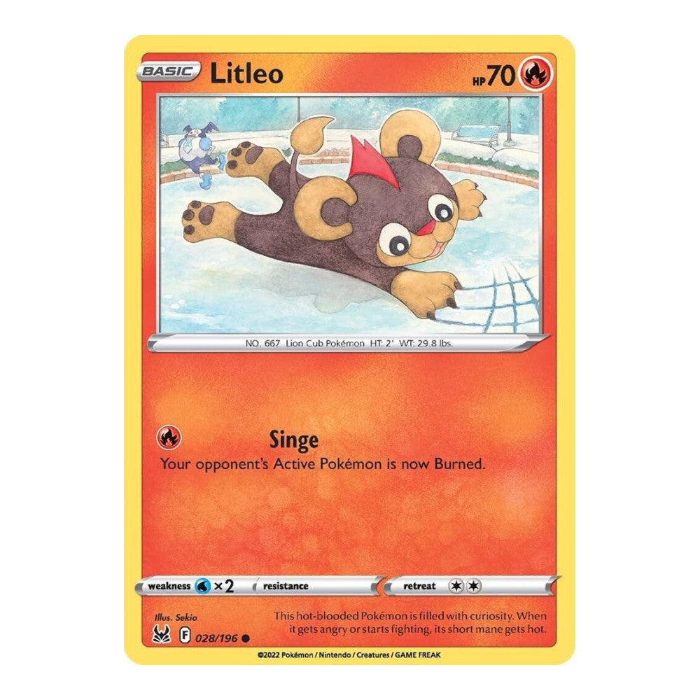 SWSH11: Lost Origin (SWSH11) - Litleo (#028/196) (Near Mint)