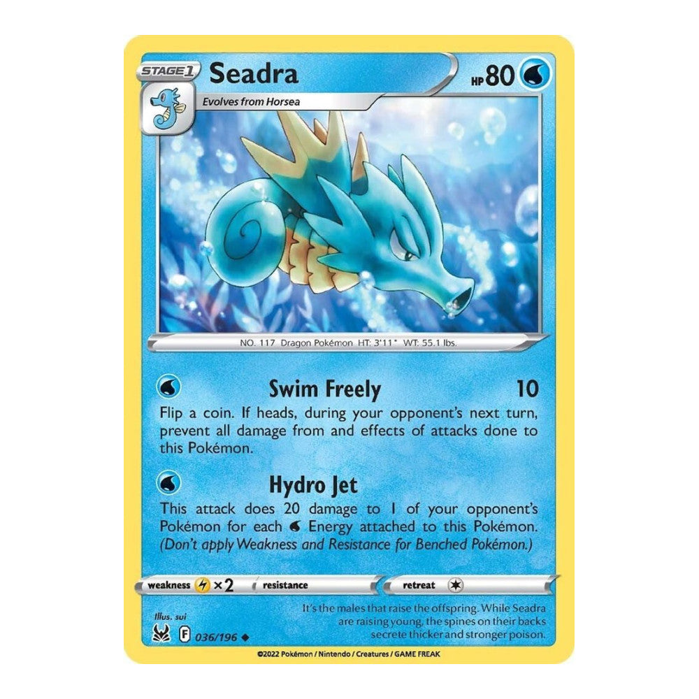 SWSH11: Lost Origin (SWSH11) - Seadra (#036/196) (Near Mint)