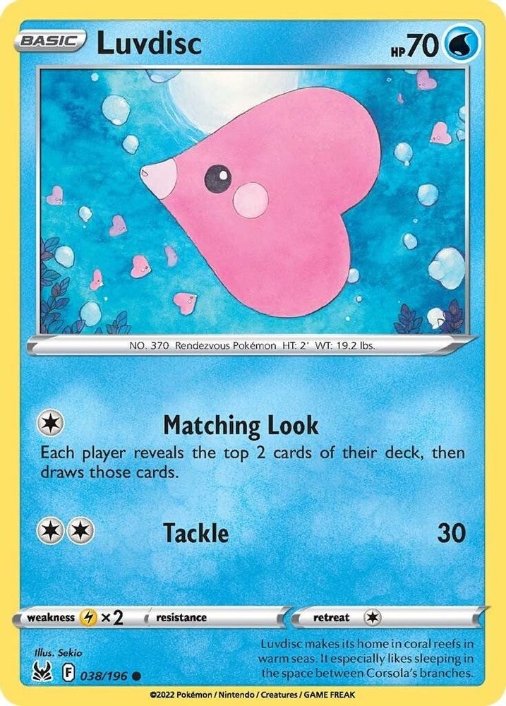 SWSH11: Lost Origin (SWSH11) - Luvdisc (#038/196, Common) ()