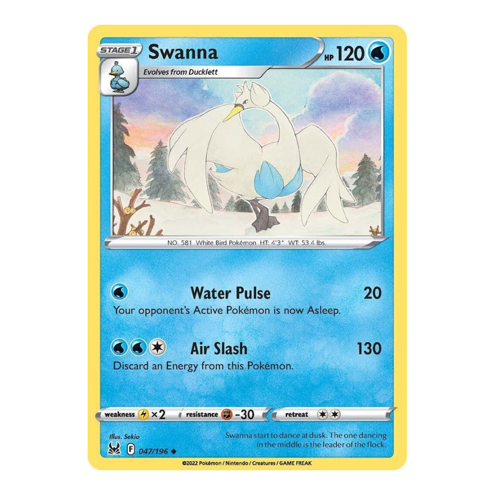SWSH11: Lost Origin (SWSH11) - Swanna (#047/196) (Near Mint)