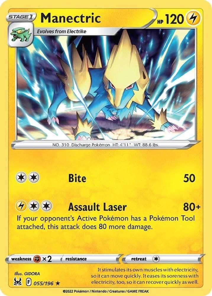 SWSH11: Lost Origin (SWSH11) - Manectric (#055/196, Rare) ()