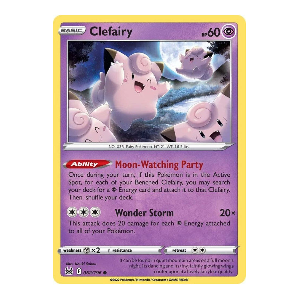SWSH11: Lost Origin (SWSH11) - Clefairy (#062/196) (Near Mint)
