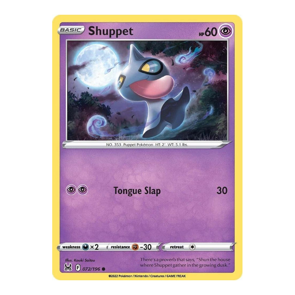 SWSH11: Lost Origin (SWSH11) - Shuppet (#072/196) (Near Mint)