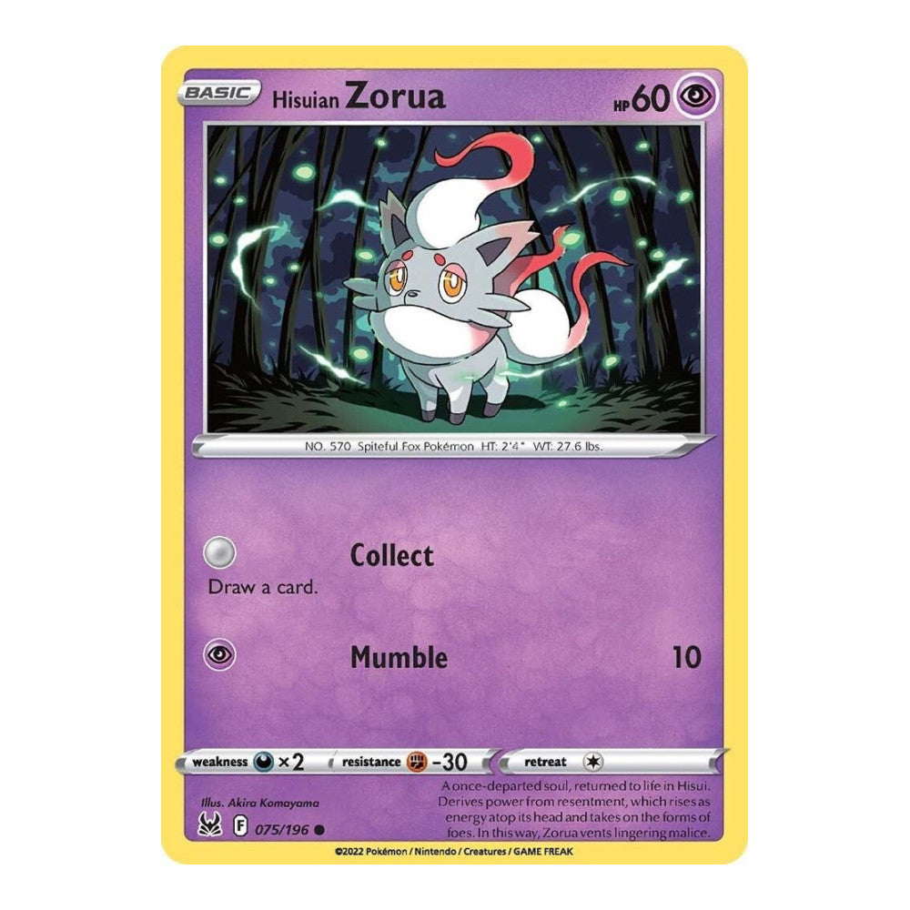 SWSH11: Lost Origin (SWSH11) - Hisuian Zorua (#075/196) (Near Mint)